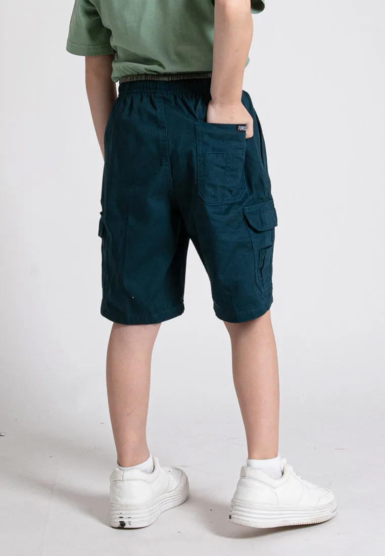 Forest Kids 100% Cotton Twill Cargo Pants Men Short Pants Men | Seluar Pendek Lelaki - FK65038