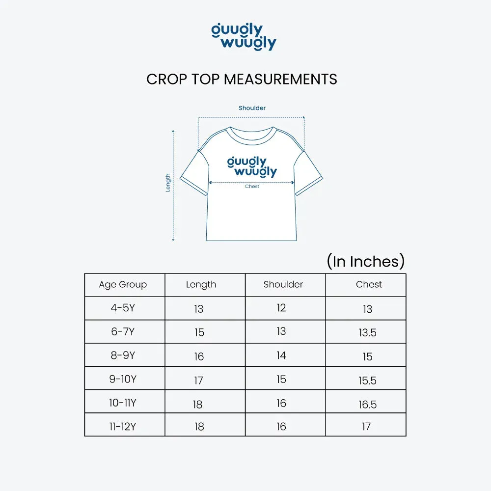 Girls Mama Love Crop Top