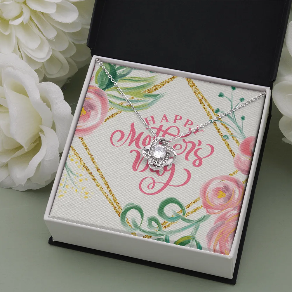 Happy Mother's Day Love Knot Necklace