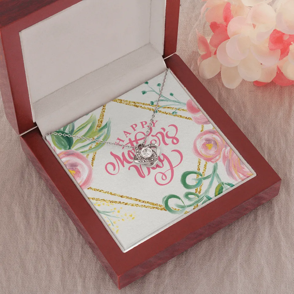 Happy Mother's Day Love Knot Necklace