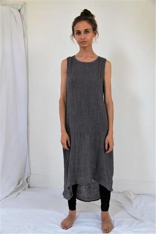 Heavy Linen Ash Color Fabric 58&quot;