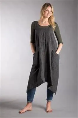 Heavy Linen Dark Grey Color Fabric 58&quot; Cut Length of 2.10 yards
