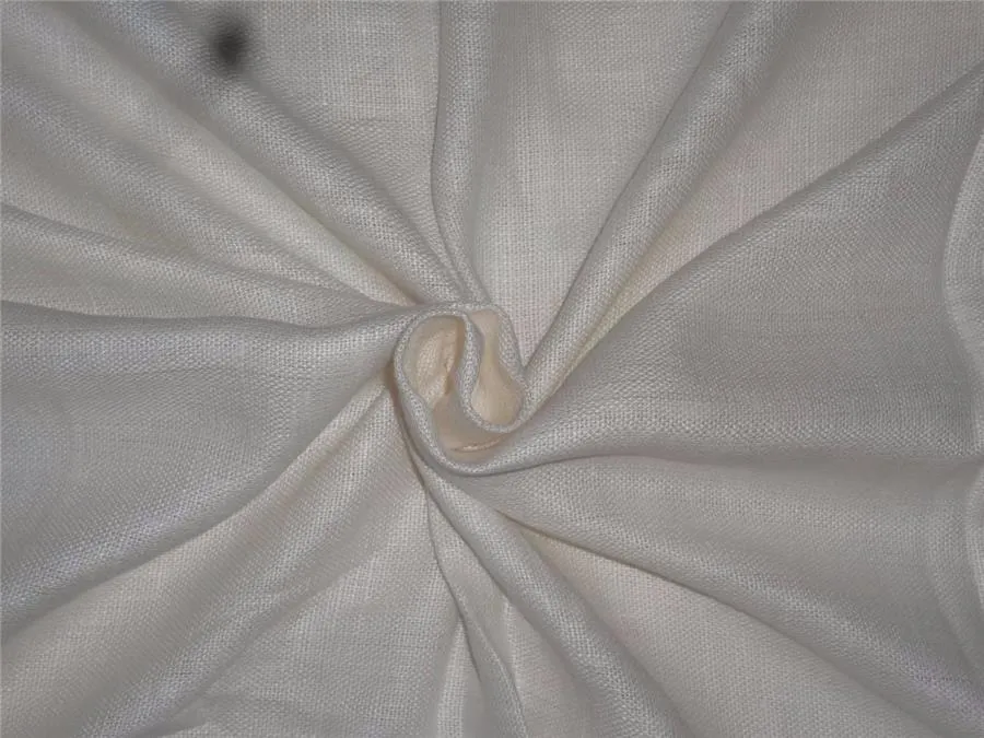 Heavy Linen Ivory Color Fabric 58&quot; Cut Length of 2.25 yards