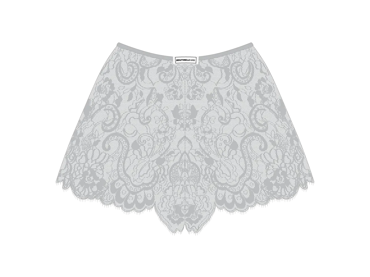 Hills Grey Minimal Lace Shorts