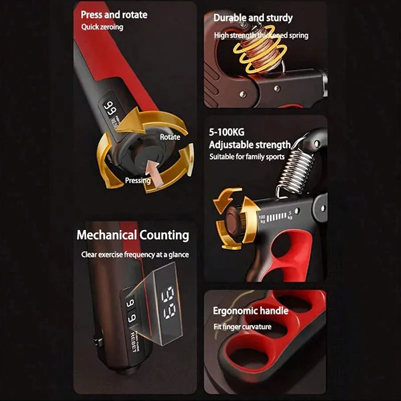 iCOOLDOWN™ Adjustable Wrist Grip Strength Fitness 5-100kg