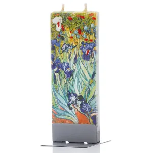 Irises Flat Handmade Candle