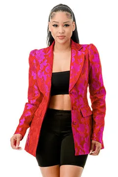 Jacquard Blazer Jacket
