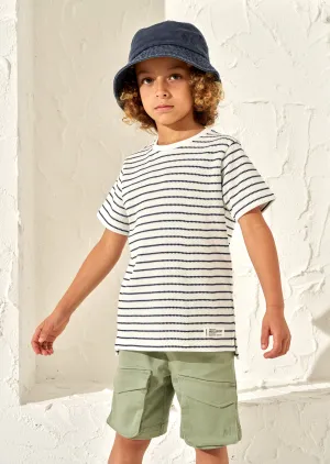 James Stone Textured Stripe T-Shirt
