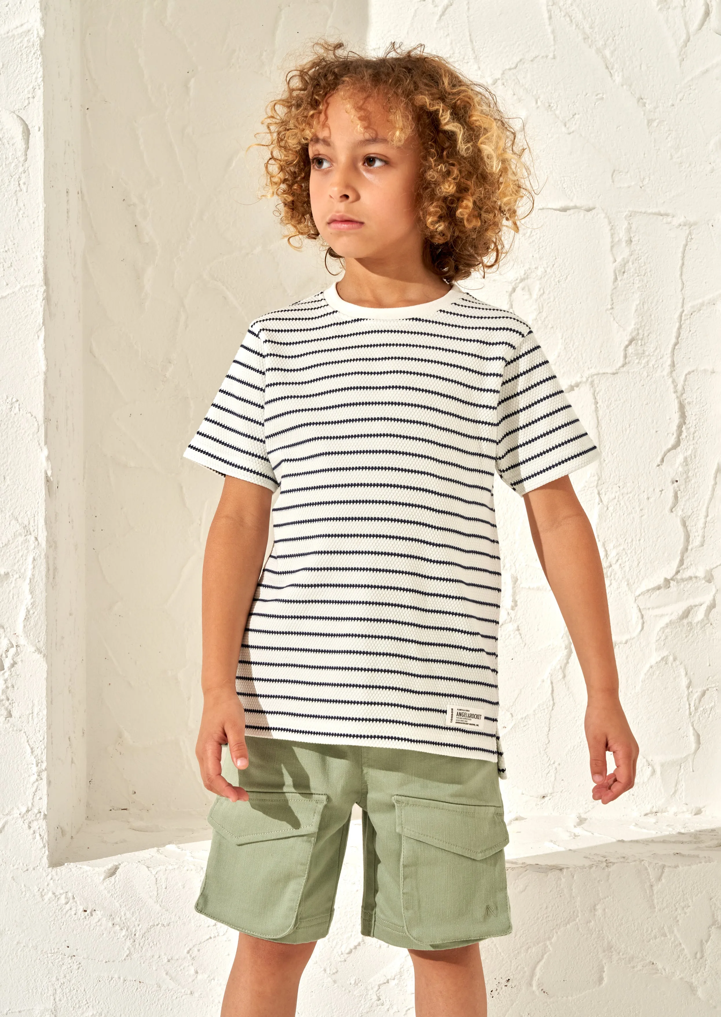 James Stone Textured Stripe T-Shirt