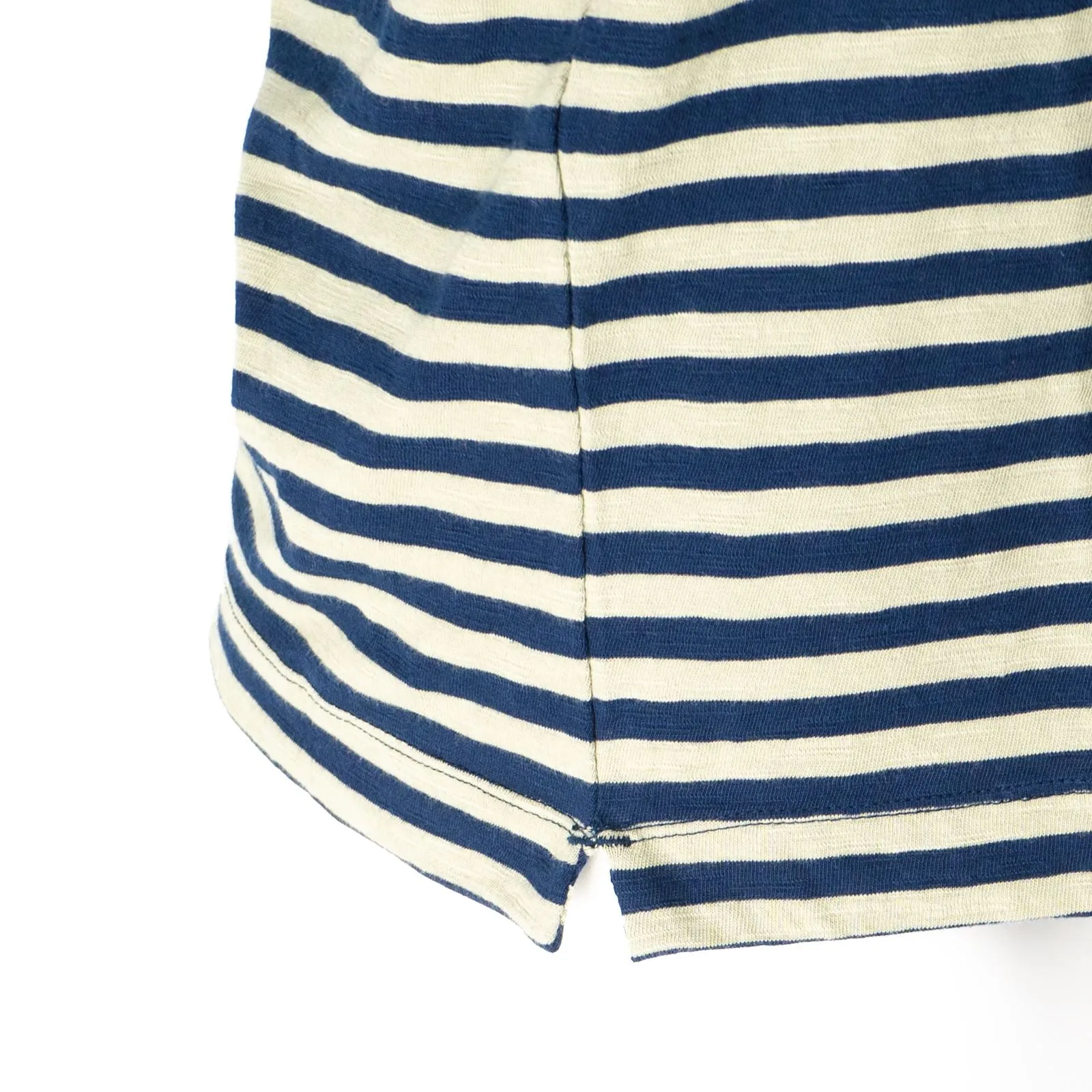 John Lewis Supima Cotton Green Striped T-Shirt Casual Short Sleeve Jersey Tops