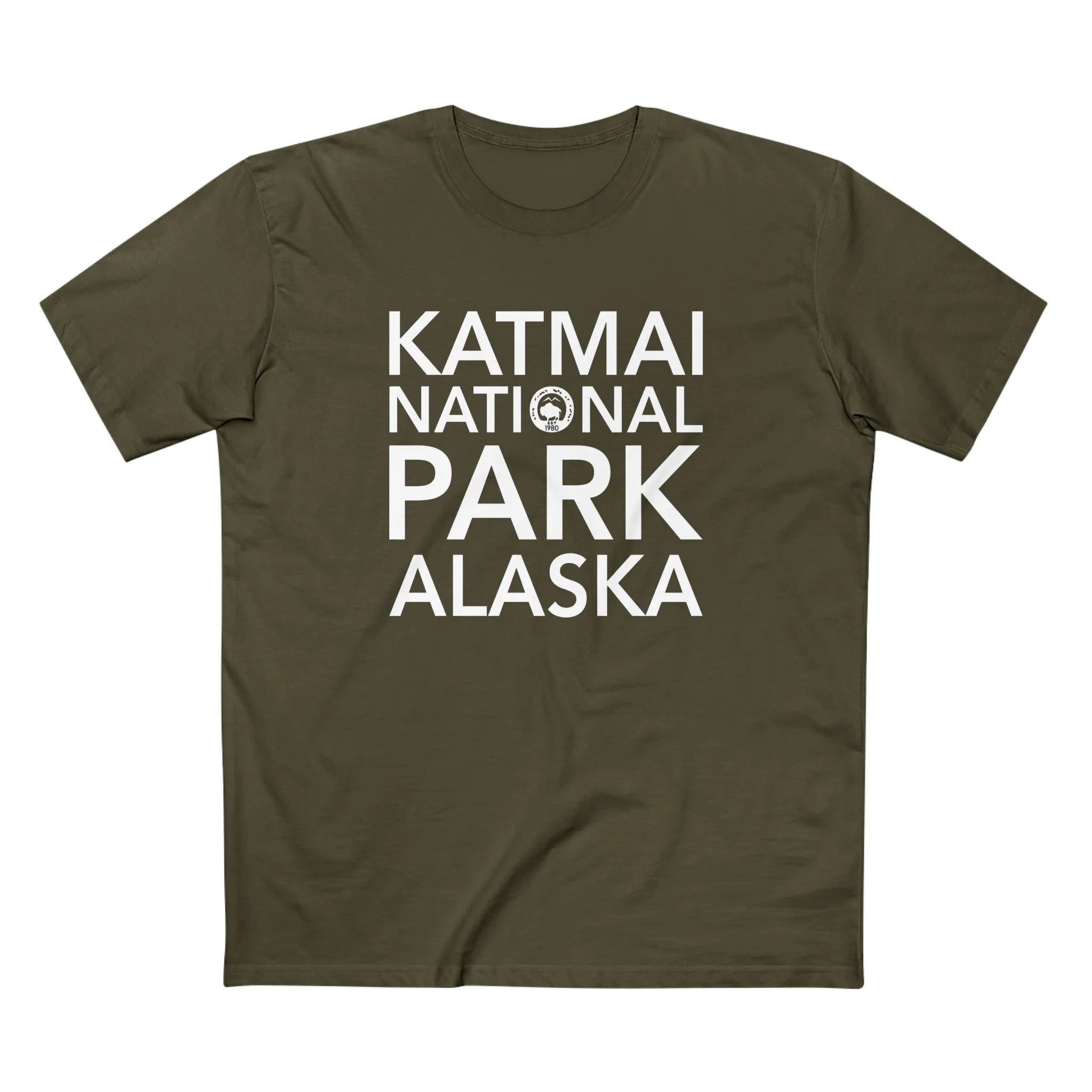Katmai National Park T-Shirt Block Text