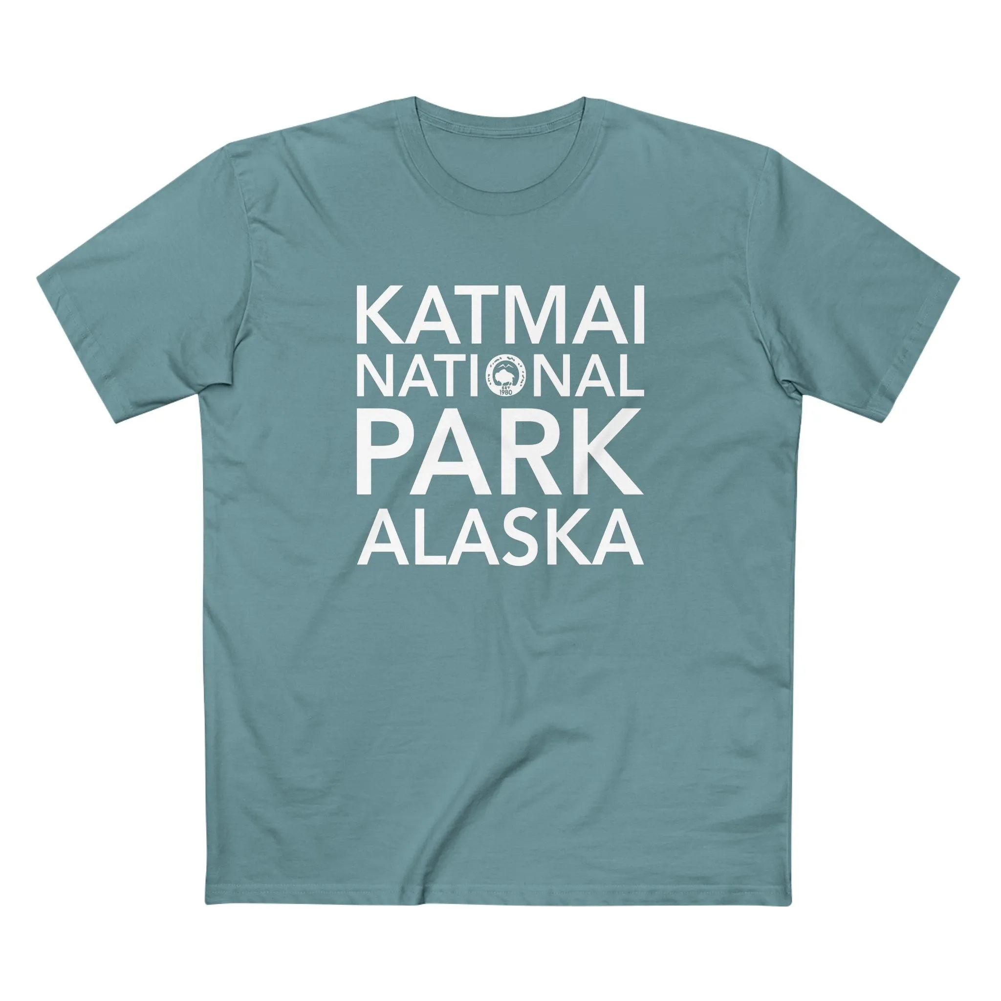 Katmai National Park T-Shirt Block Text