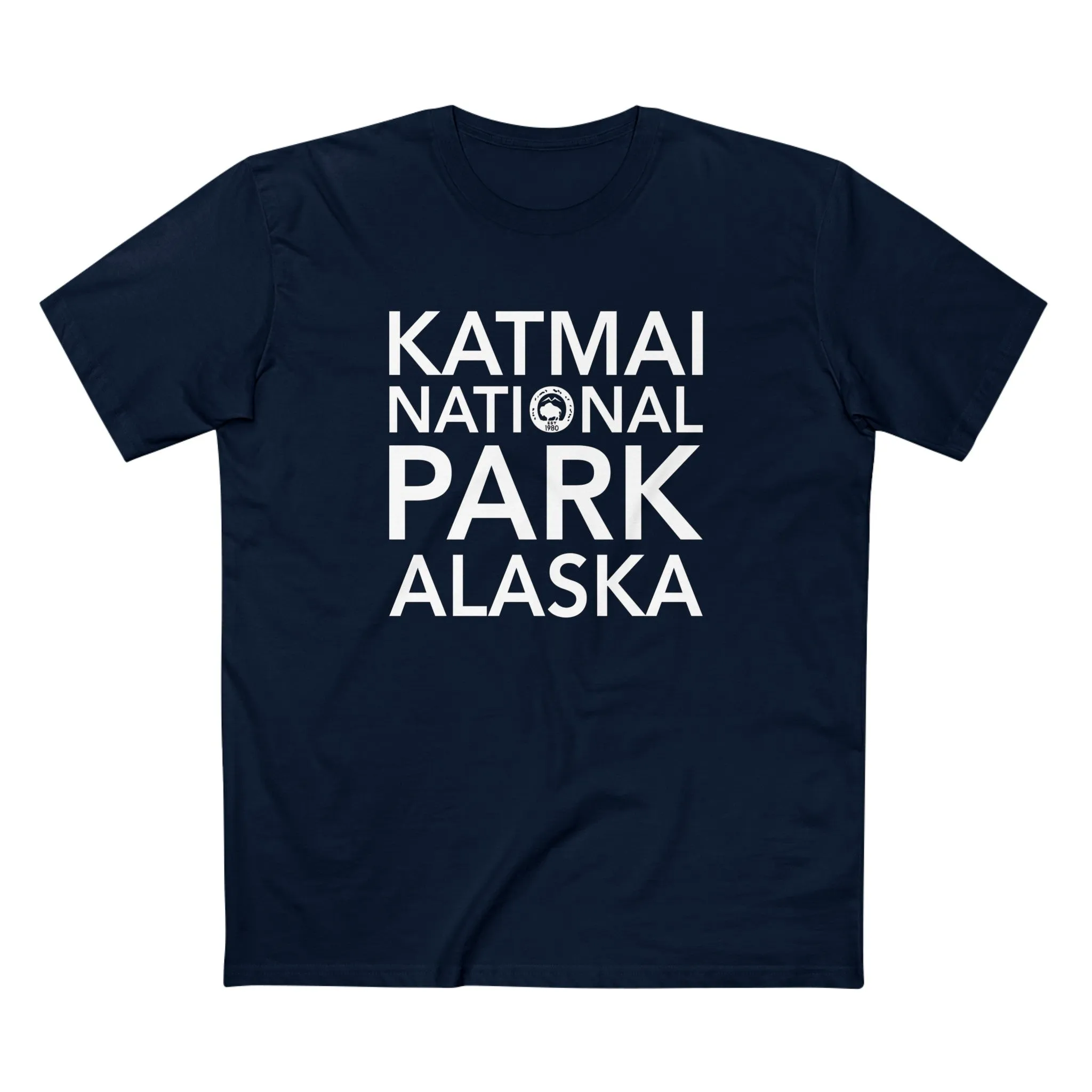 Katmai National Park T-Shirt Block Text