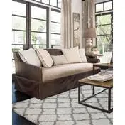 Laura Ashley Luxury Tile Shag- Ivory
