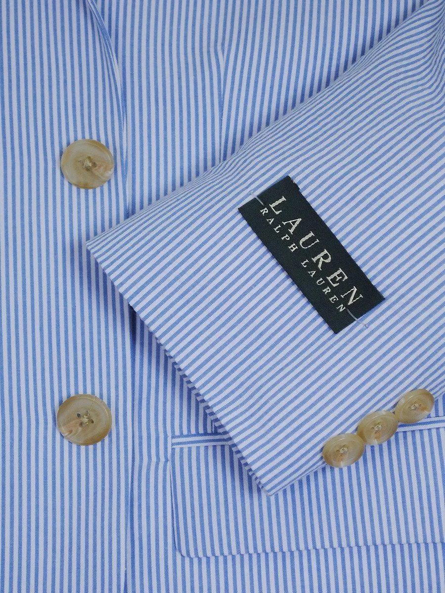 Lauren Ralph Lauren 16346 100% Cotton Boy's Suit Separates Jacket - Seersucker - Blue/White