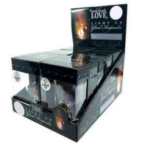 Light-Up Glass Keepsake - 6 Pieces Per Retail Ready Display 24545