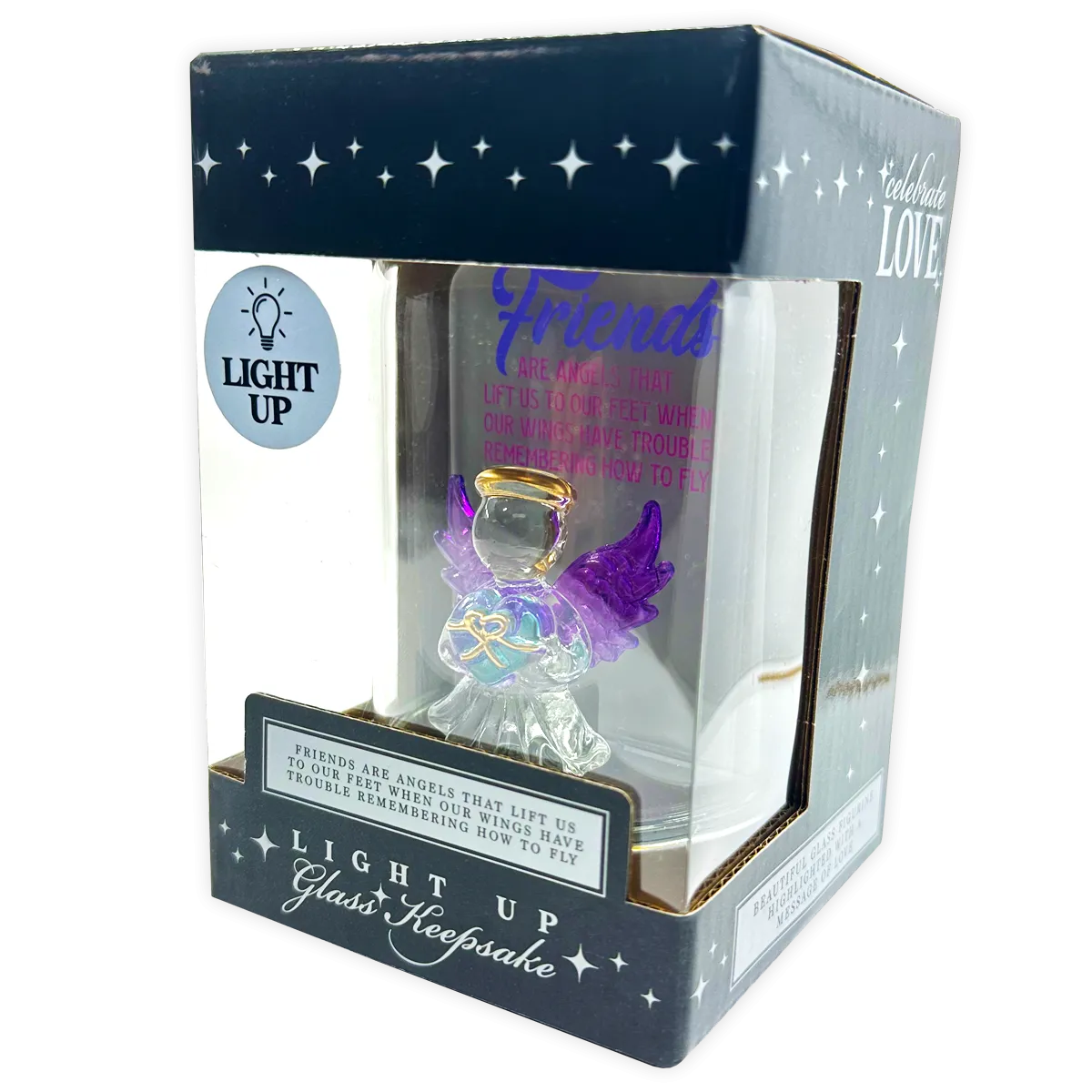 Light-Up Glass Keepsake - 6 Pieces Per Retail Ready Display 24545