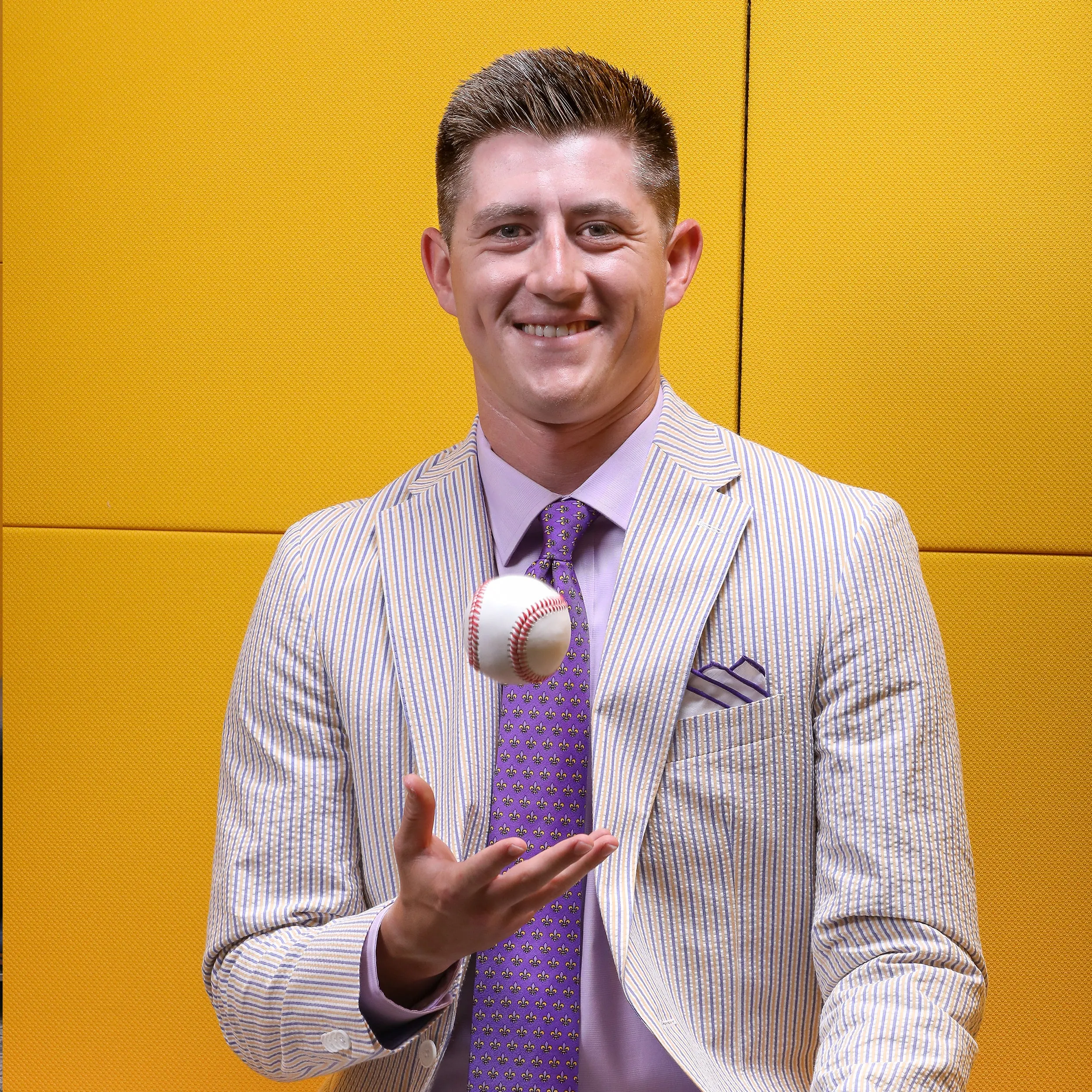 LIMITED EDITION Audubon Purple & Gold Seersucker Suit | Seersucker Suits
