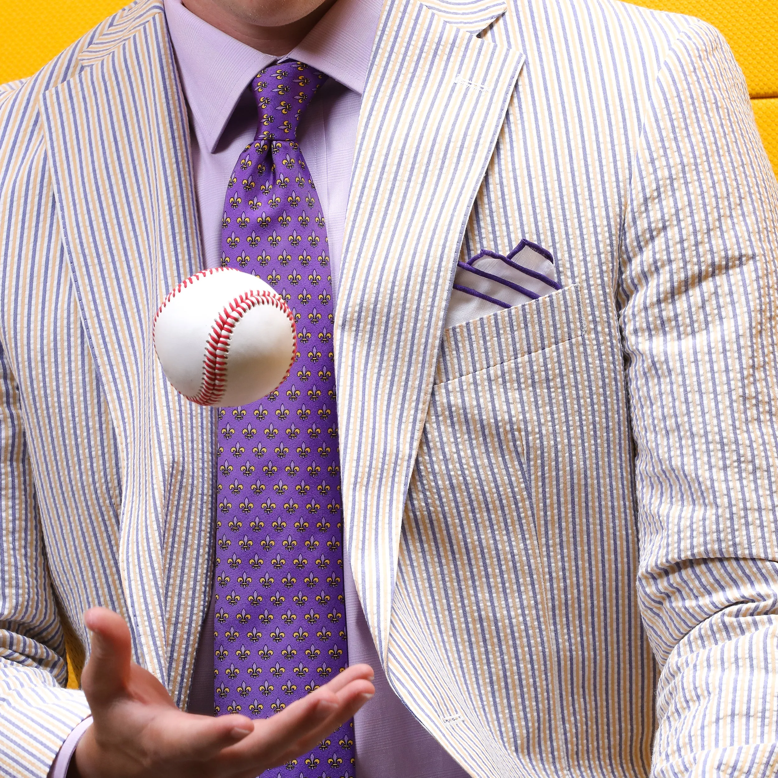 LIMITED EDITION Audubon Purple & Gold Seersucker Suit | Seersucker Suits