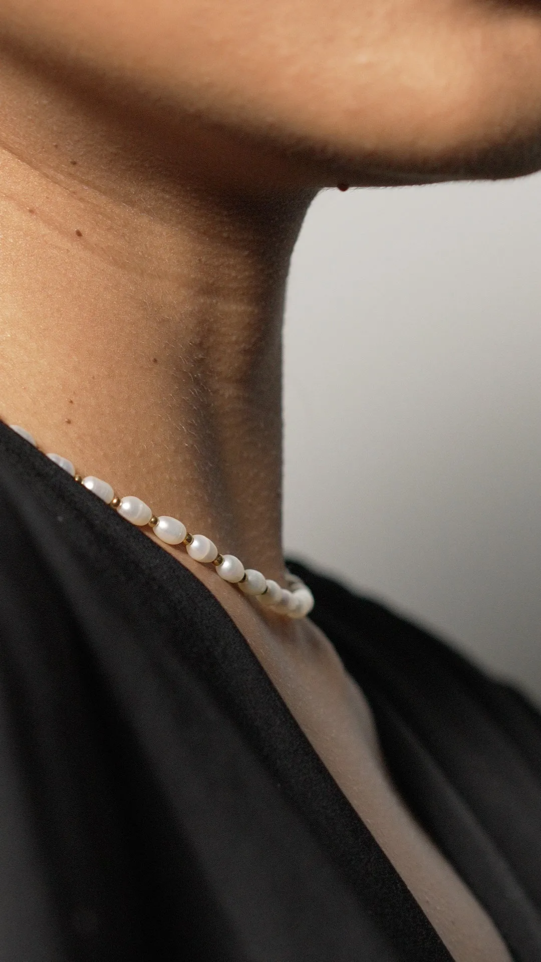 Lizzy Pearl Necklace 18K Gold Vermeil