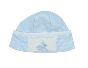 Magnolia Baby Blue Smocked Bunny Cap