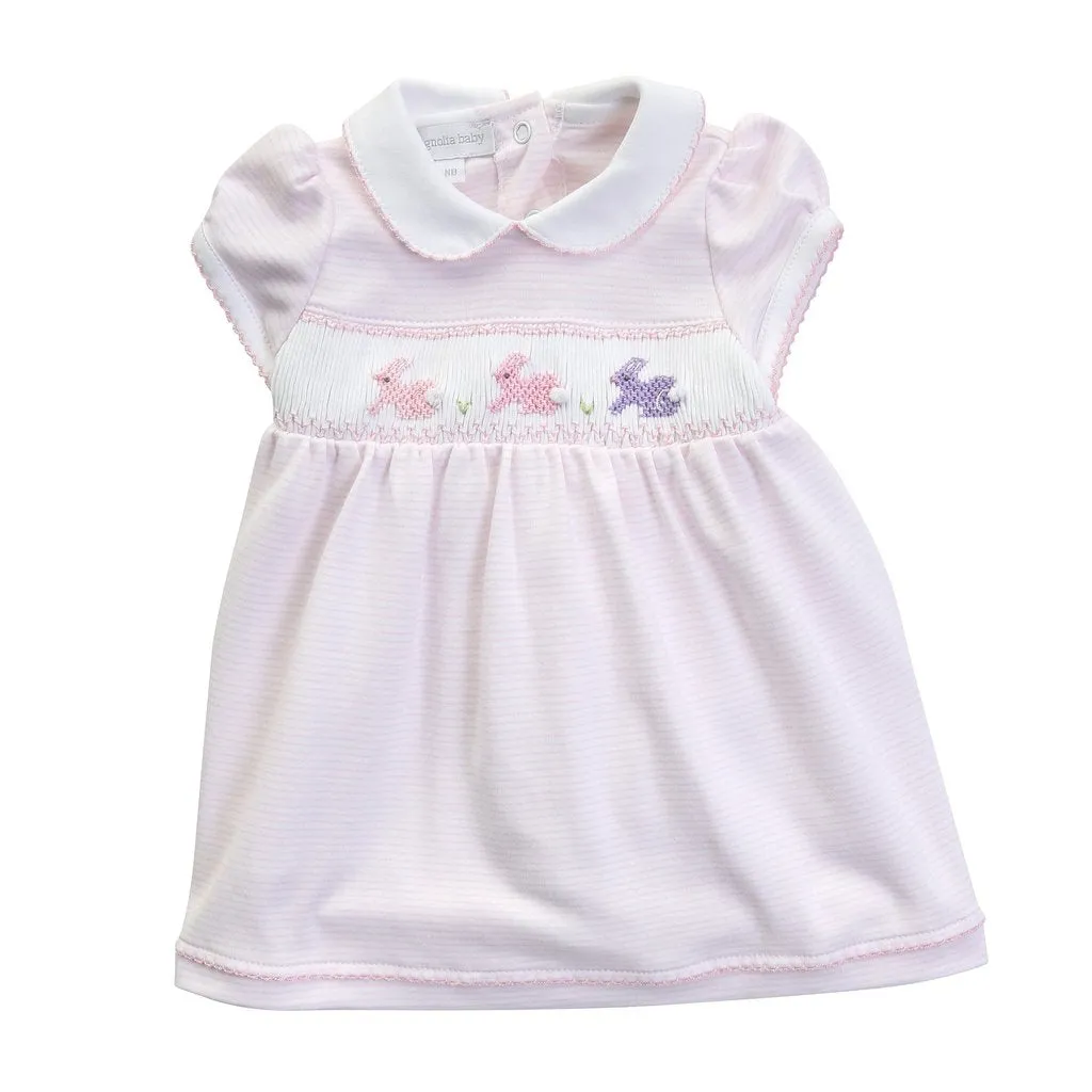 Magnolia Baby Smocked Bunny Dress Set