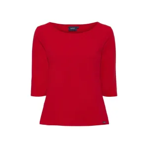 Marina tee with UV protection - True Red