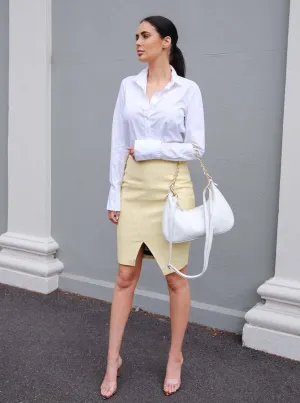Meghan Asymmetrical Skirt | Lemon