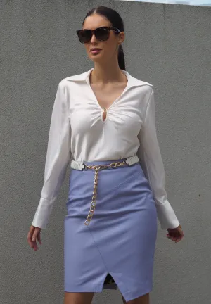 Meghan Asymmetrical Skirt | Violet