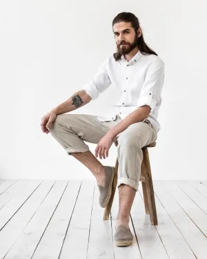 Men's linen pants PALERMO in Various colors