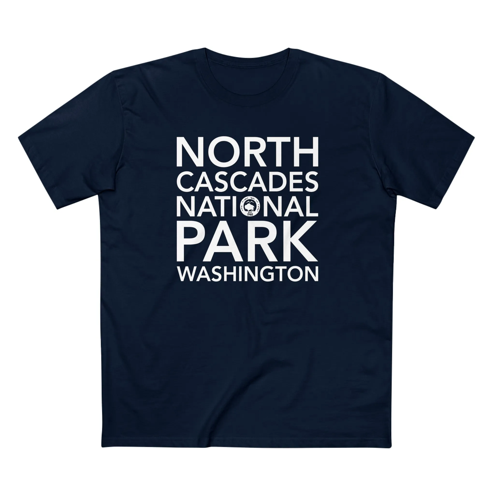 North Cascades National Park T-Shirt Block Text