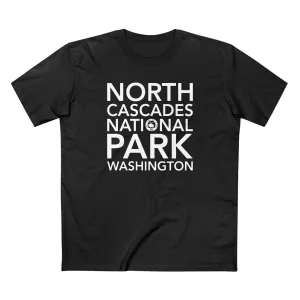 North Cascades National Park T-Shirt Block Text