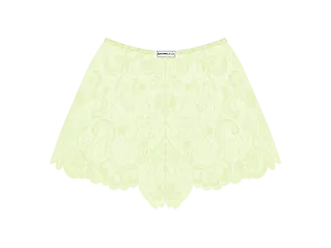 Ocean Blue Minimal Lace Shorts