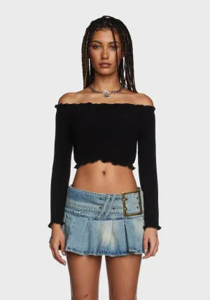 Onyx Strolling Along Crop Top