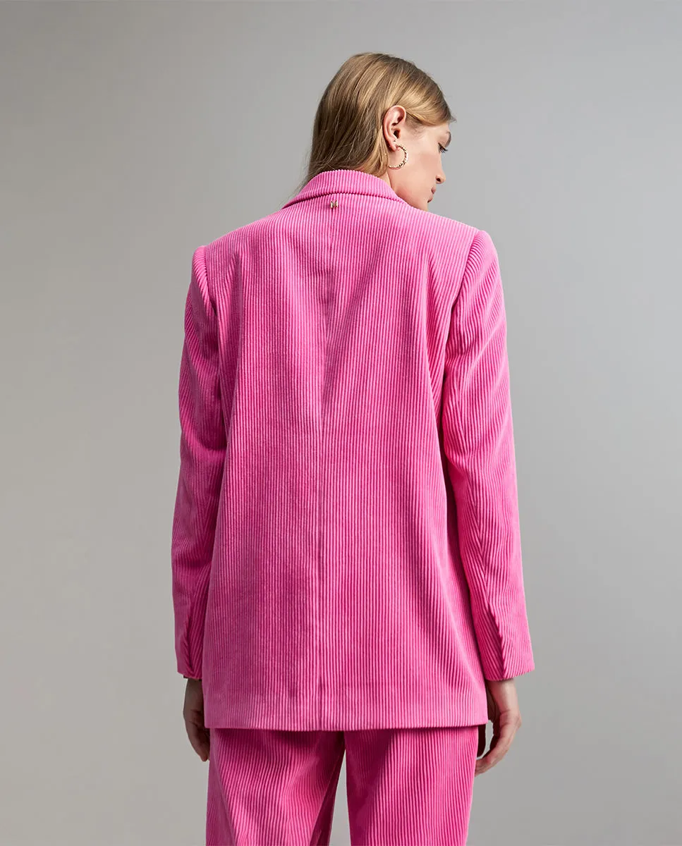 Oversize corduroy blazer