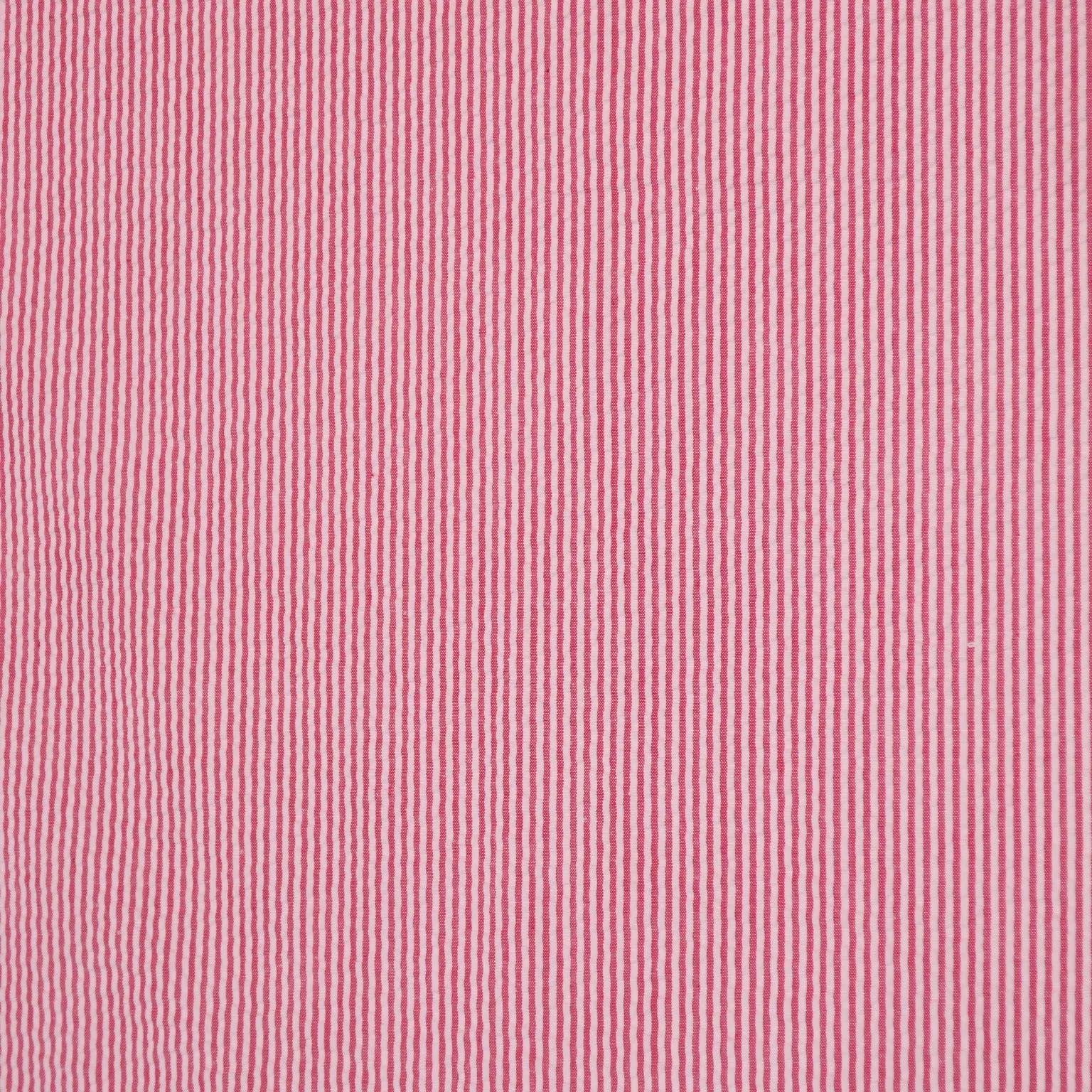 Pink Seersucker Stripes Outlet Holland & Sherry Fabric