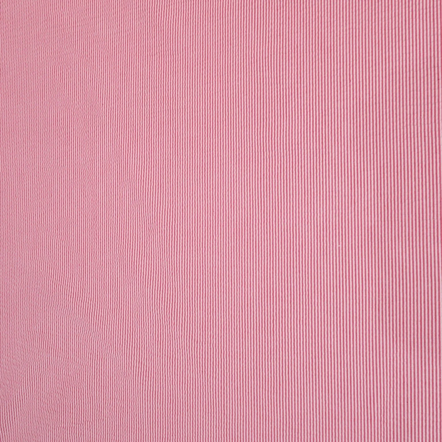 Pink Seersucker Stripes Outlet Holland & Sherry Fabric