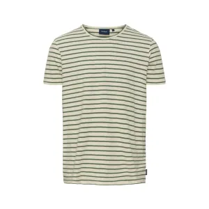 Pontus Tee - Ecru/Duck Green