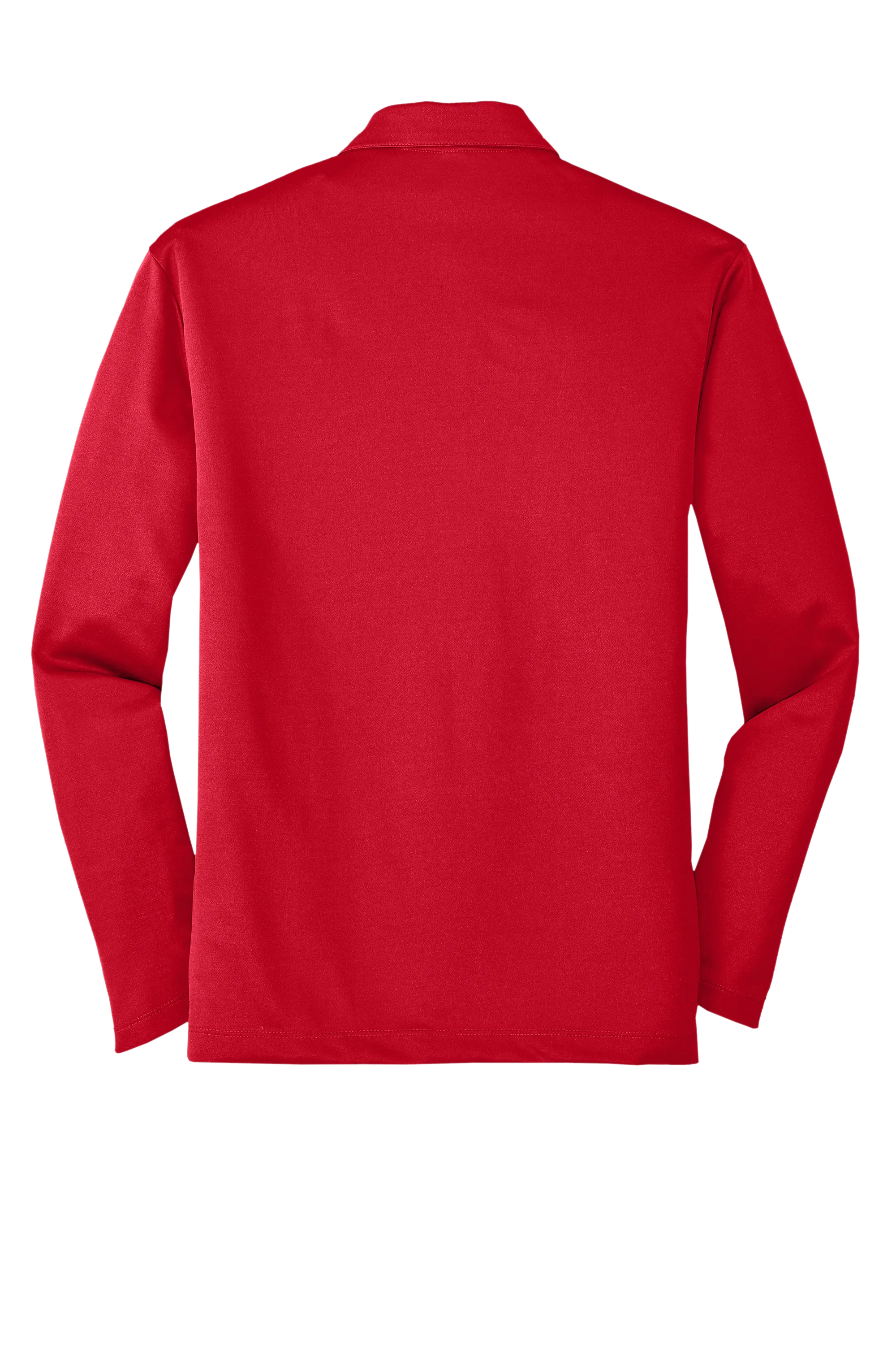 Port Authority® Silk Touch™ Performance Long Sleeve Polo - Red