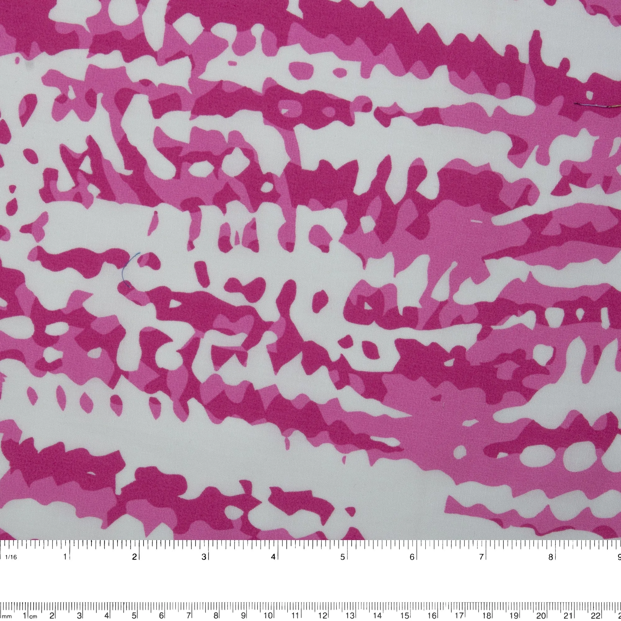 Printed Stretch Cotton Poplin - PAULINA - Abstract - Pink