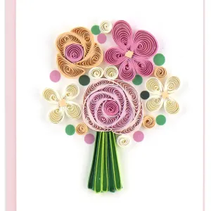 Quilling Flower Bouquet Notecard