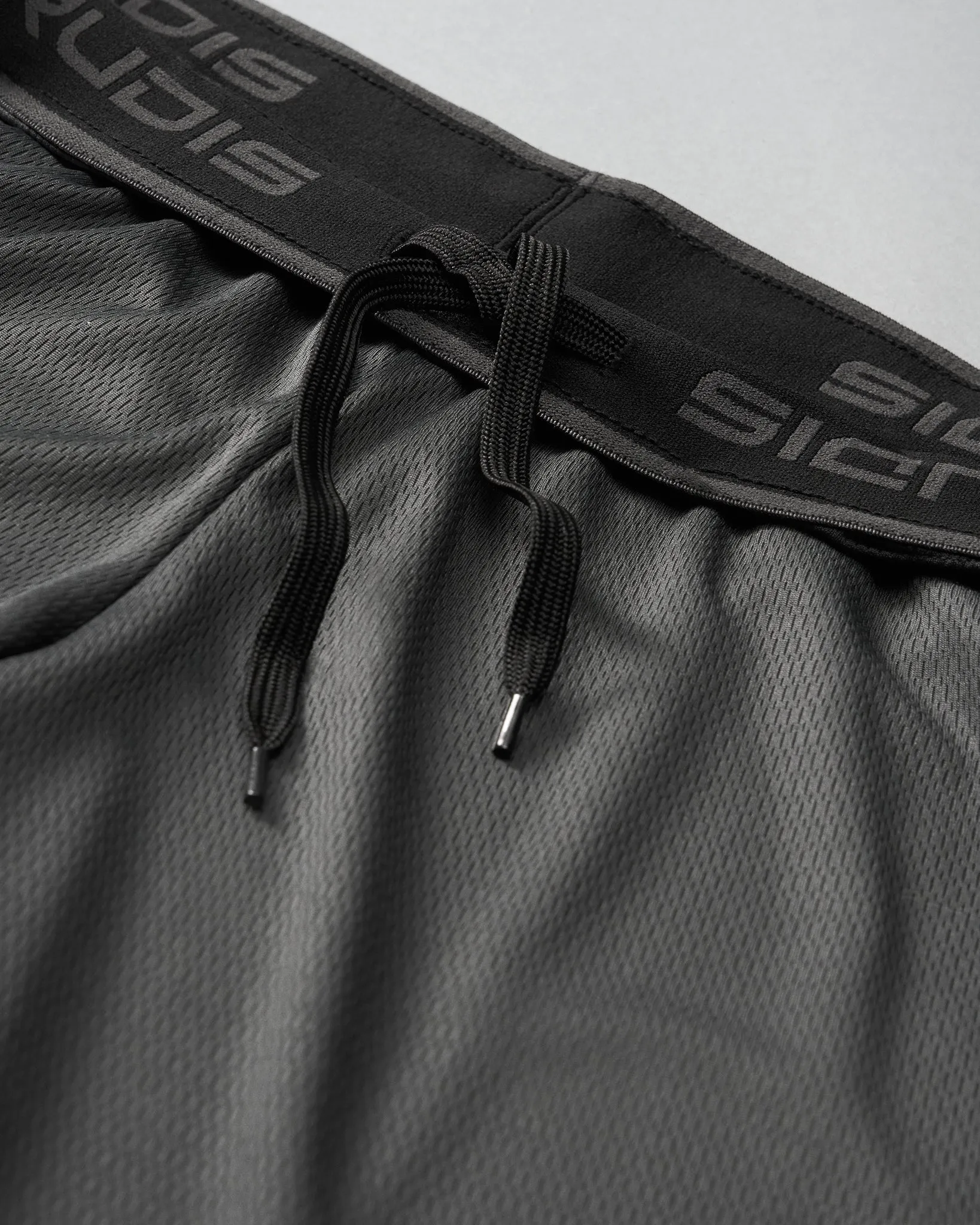 RUDIS 8" Mesh Shorts - Charcoal