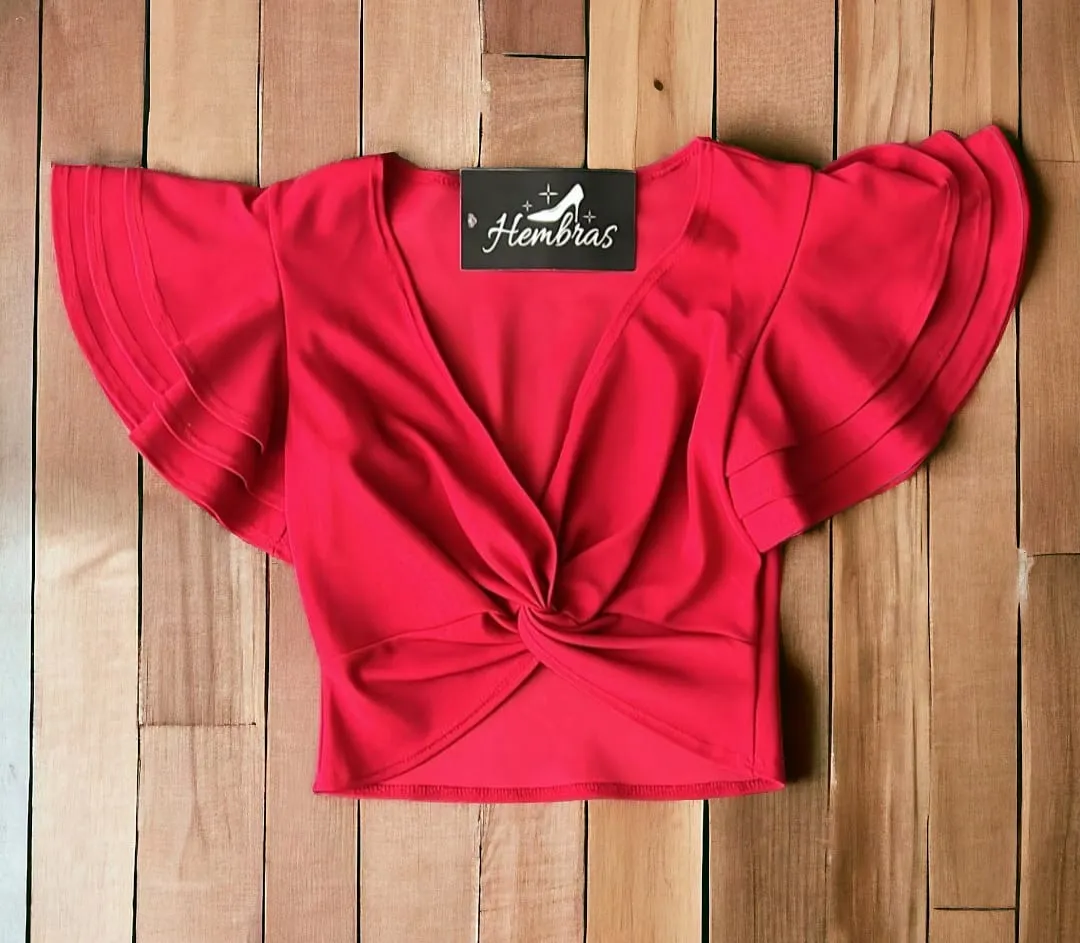 Ruffle Crop Tops