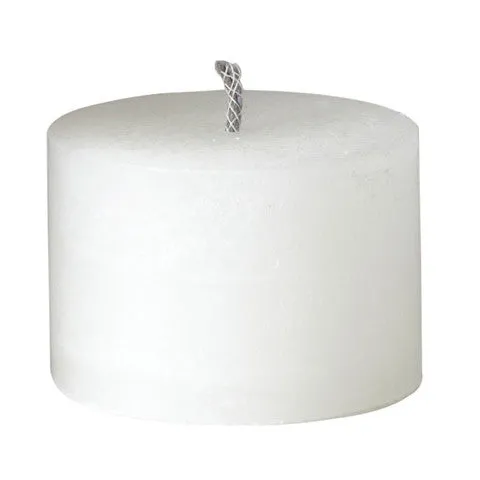 Rustic Outdoor Event Candle - White