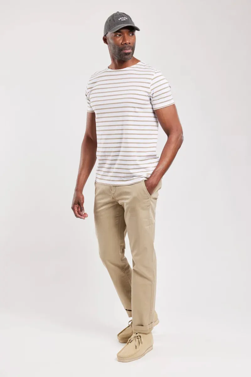 Sailor Shirt S/S "Hoedic" Blanc/Argile E23