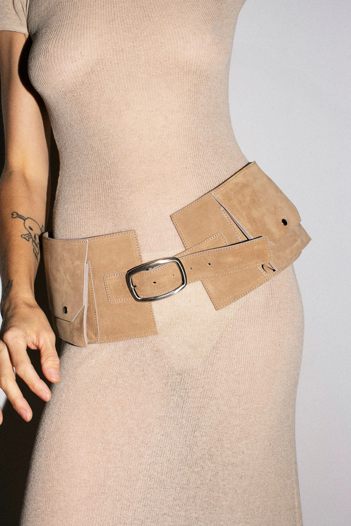 Sand Suede Nelson Belt