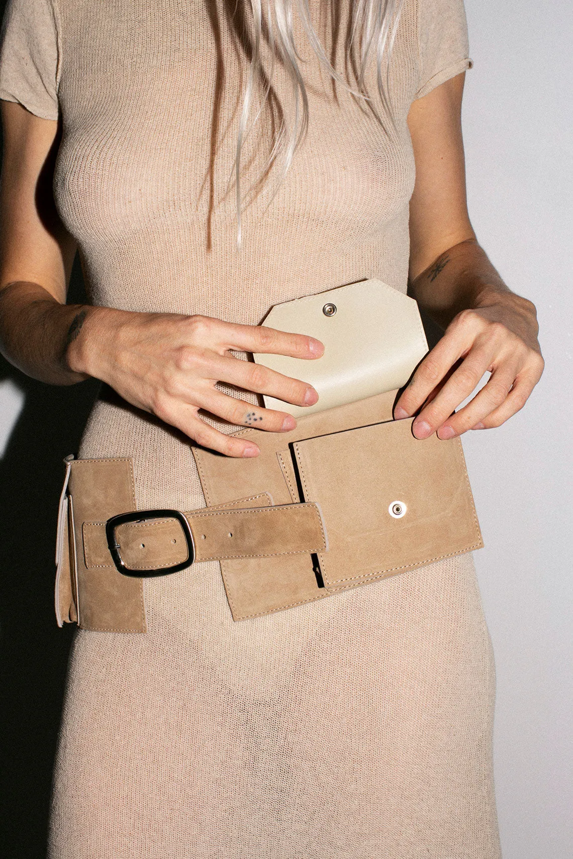 Sand Suede Nelson Belt