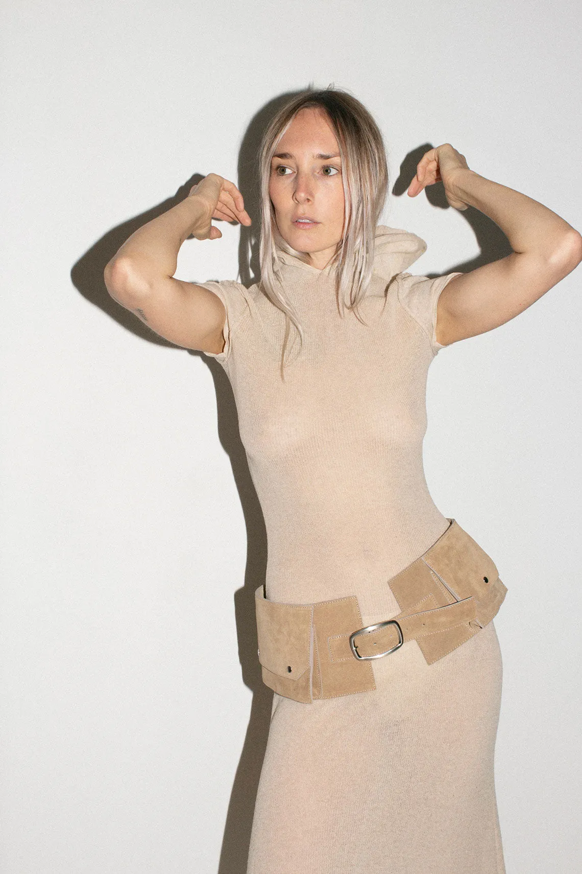 Sand Suede Nelson Belt