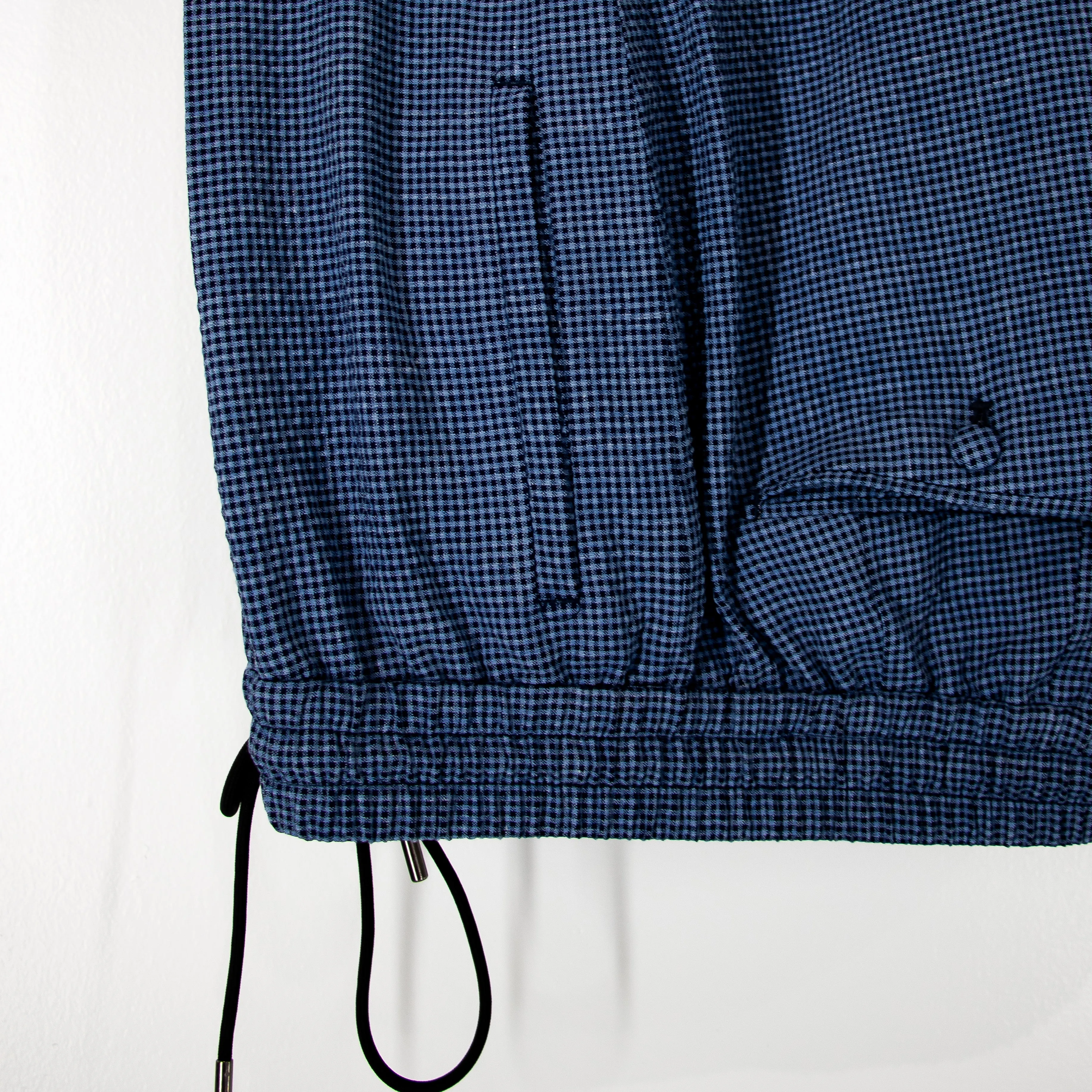 Santorini Blue “Benton Peak Lapels” Belted Seersucker Suit