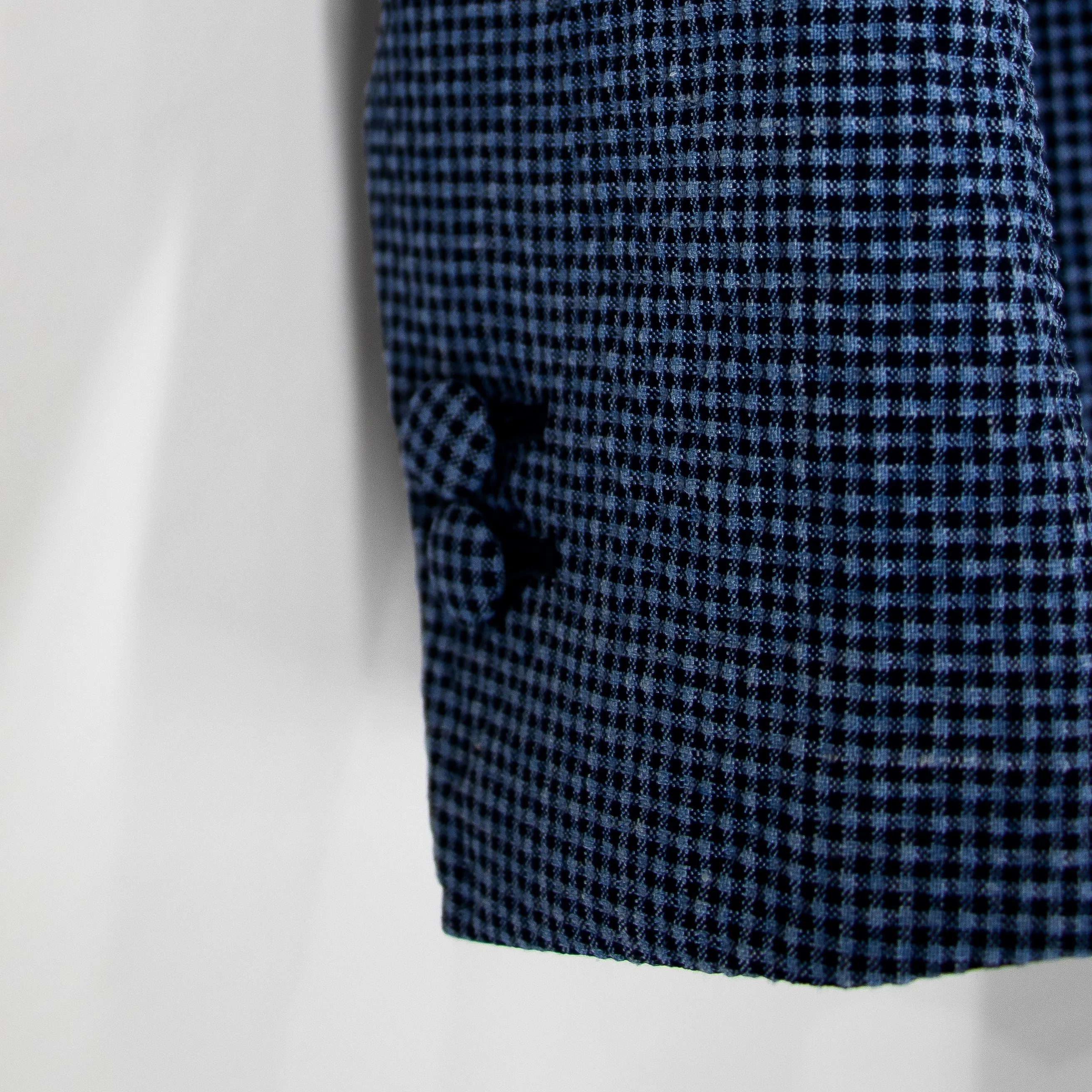 Santorini Blue “Benton Peak Lapels” Belted Seersucker Suit